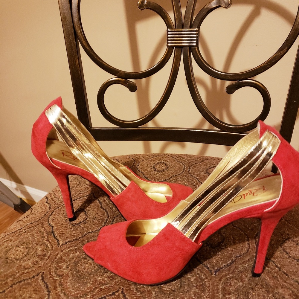 Red & Gold Heels